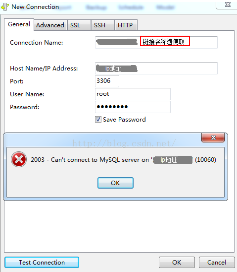 Connect error 10060. Webasyst cannot connect to mysql.