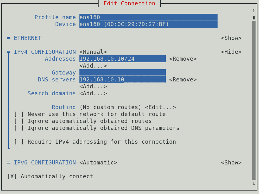 Dhcp configuration. NM connection Centos. NM-connection-Editor.