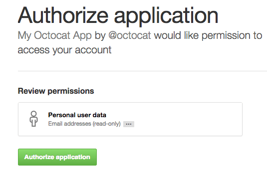 User authorize